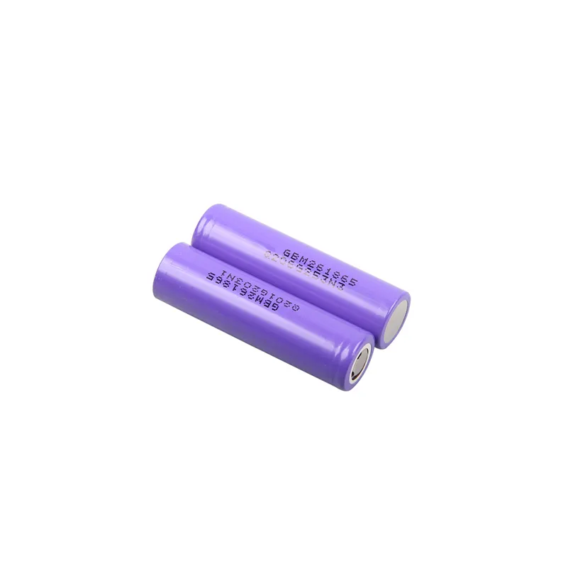 بطارية ليثيوم أيون أسطوانية قابلة للشحن INR18650 M26 2600mah 9.62wh 3.7V 10A بطارية عالية الطاقة للضوء السيارة الكهربائية