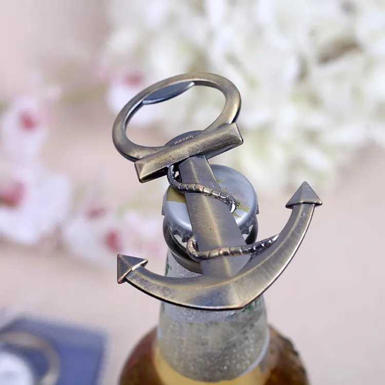 Retro Anchor Bottle Opener Let the Adventure Begin Wedding Favors Lovely Christmas Gift Party Favor