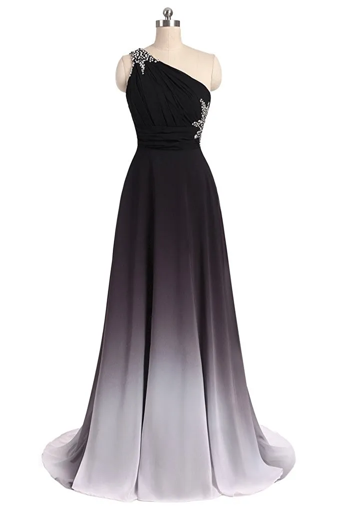 white christmas dresses Ombre Red Flutter Sleeve Tiered Chiffon Aline Prom Dress