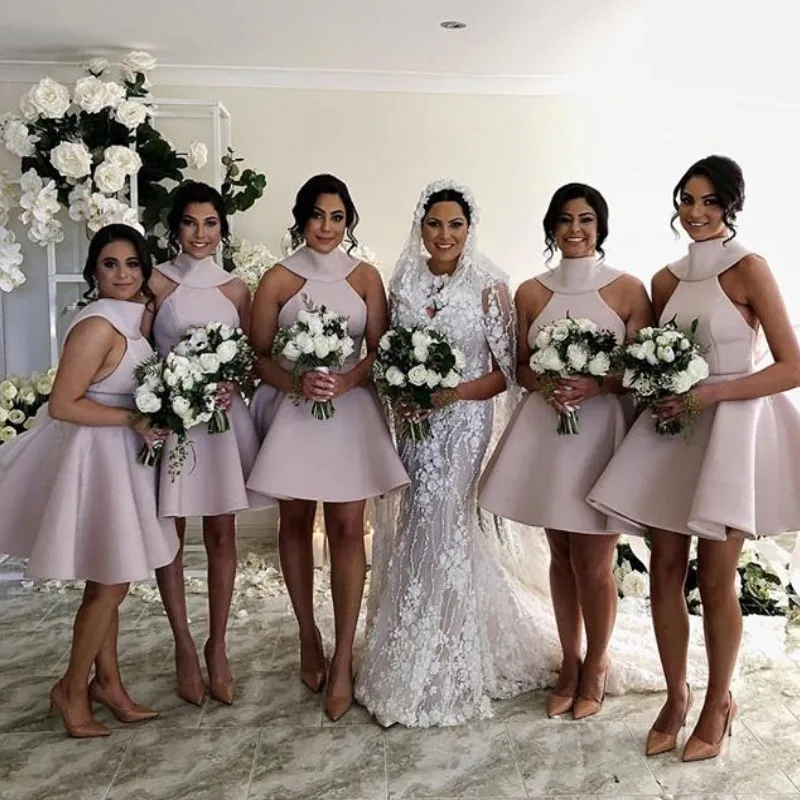 maternity bridesmaid dresses online Zapaka Women Dusty Blue Bridesmaid Dress Ruched Convertible Boho Chiffon Long Wedding Party Dress, Dusty Blue / UK8 main image 1