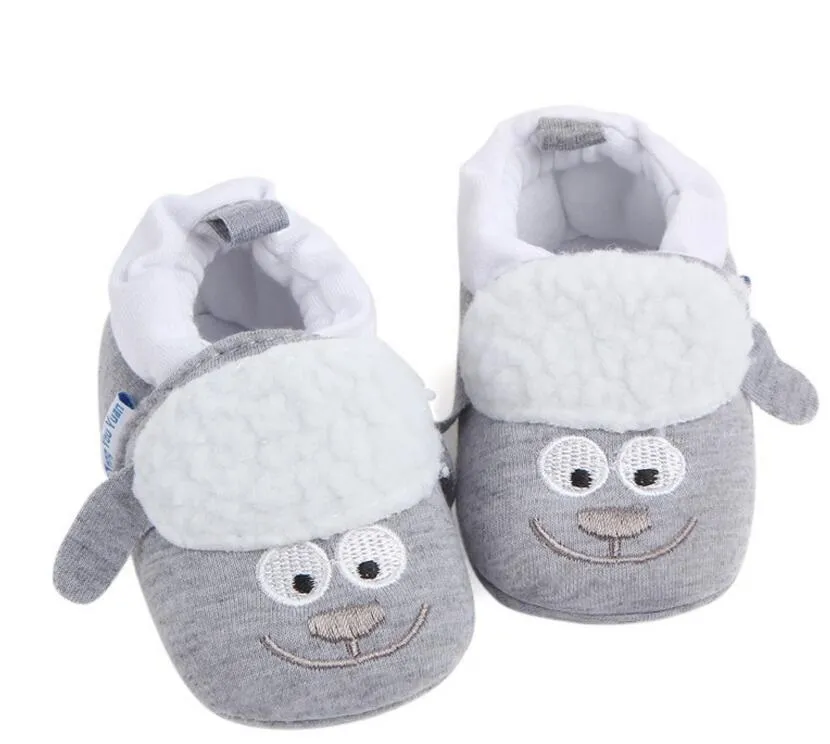 Cartton infant shoes Baby Animal shoes Newborn girls Boys Outdoor Shoes Infants Anti-slip Walking shoe Children Warm footwear kids Gift