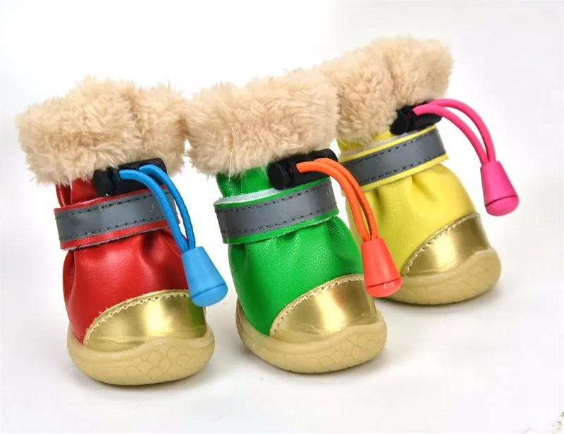 HOT Pet Small Dog Winter Shoes Autumn Winter Dog's Boots Anti Slip Waterproof Cotton Super Warm XS-XL ChiHuaHua