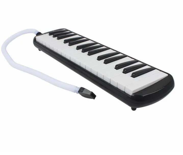 Melodica Keyboard 32 Key Electronic Harmonica Organ Mouth Piano Musical Instrument with Bag Black