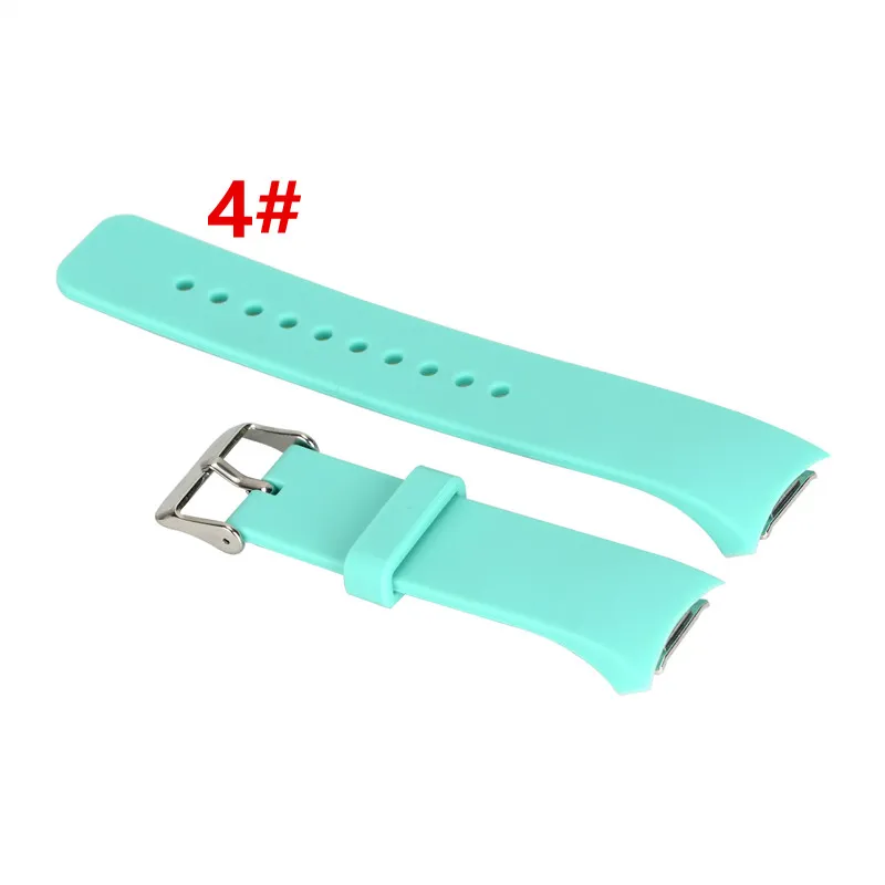 16 Cores Silicone Watch Band para Samsung Galaxy Gear S2 R720 R730 Banda Strap Sport Watch Replacement Bracelet SMR7206161338