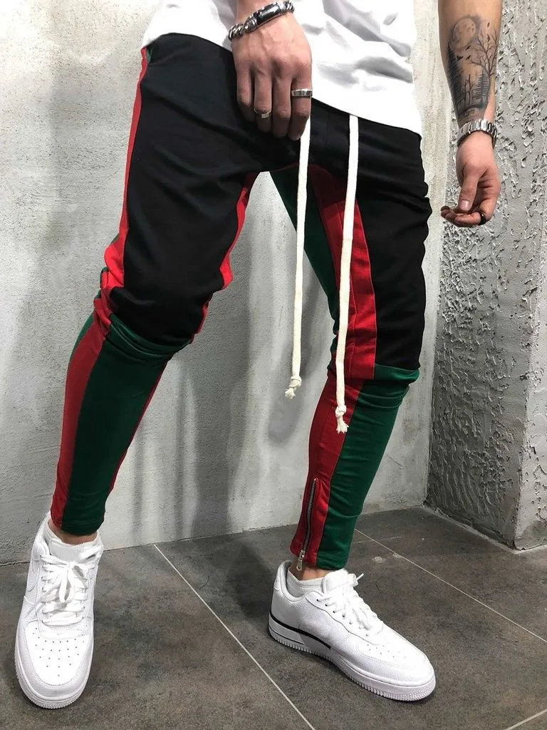 Jogger Pants Zippers On Pants Legs Mens 2018 New Sports Gym Workout Streetwear Hip Hop Track Trousers Long Slacks Sweatpants From 13 6 DHgate