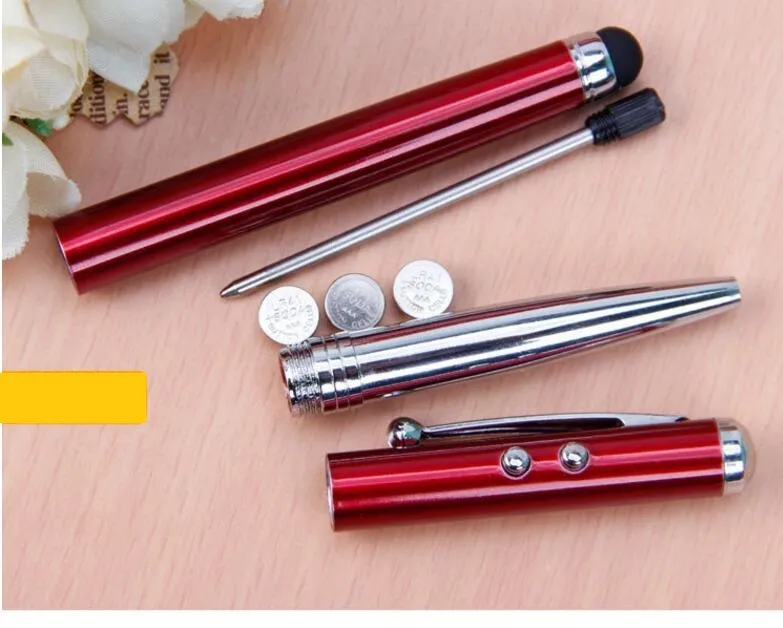 Stylus Touch Screen 3 In 1 Stylus 3 In 1 Touch Screen Capacitivo Penna A Sfera Torcia LED - 3 Pezzi, Colori Multi, Universale Stilo Multifunzione Con Punta In Silicone - Foto 2