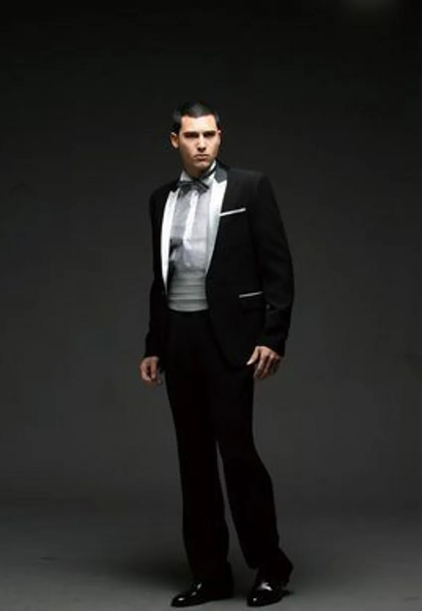 Moda para hombres negros, esmoquin de bodas, excelente novio, esmoquin, solapa pico, un botón, hombres, chaqueta, 2 piezas, traje (chaqueta + pantalón + corbata + cinturón) 2074
