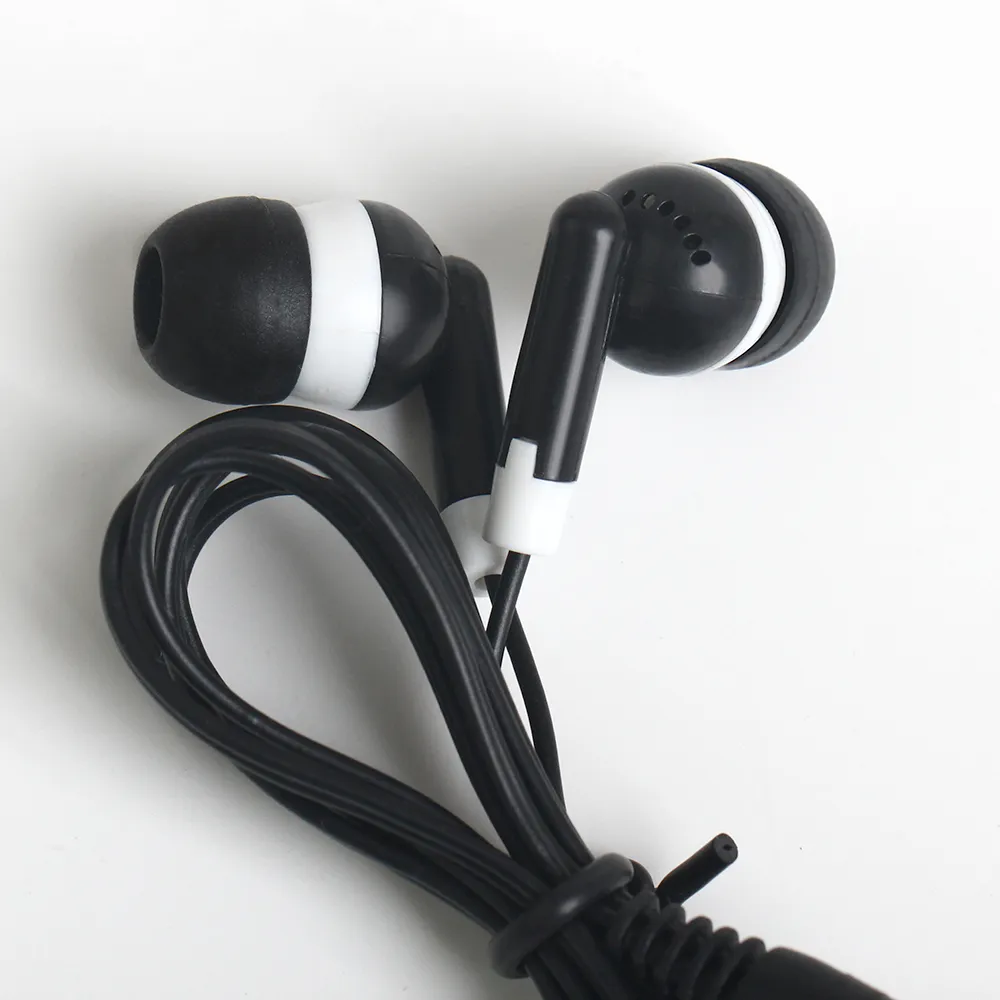 Disposable earphones headphones low cost earbuds for Theatre Museum School library,hotel,hospital Gift