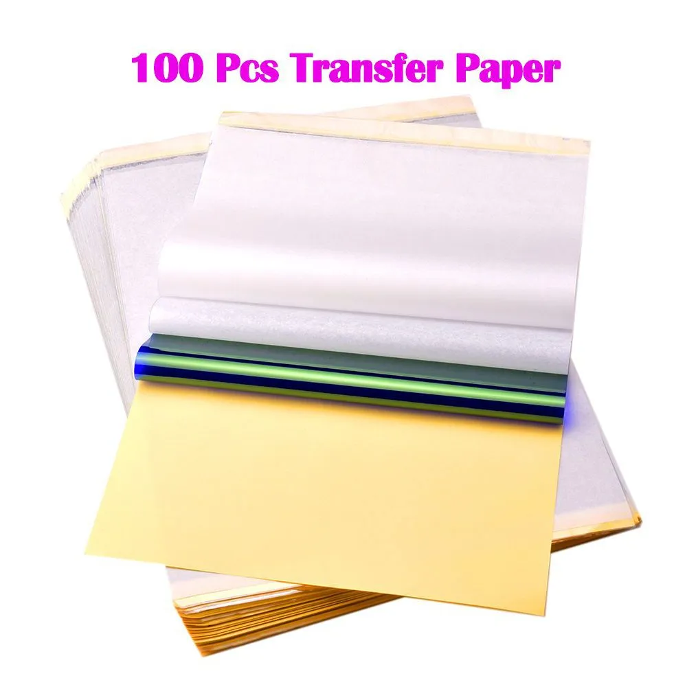 Tattoo Transfer Paper Stencil Carbon Thermal Tracing Hectograph Supplies  Sheets