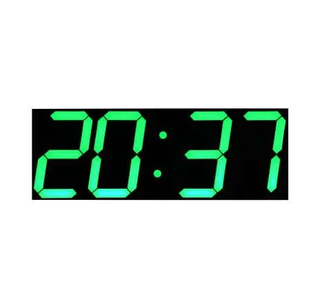 Orologio Digitale LED Ampio Display Con Data E Sveglia | Orologio Da Tavolo Bianco Con Conto Alla Rovescia Per Soggiorno E Camera - 4