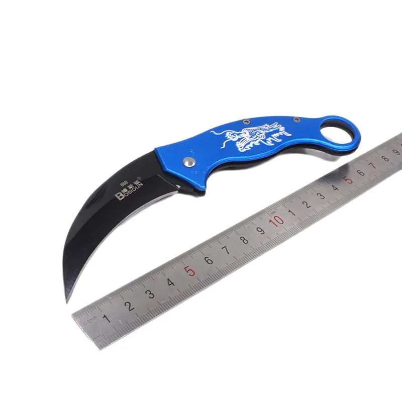 Karambit Bıçak 440C Paslanmaz Çelik Katlanır Taktik Çakı Kamp Avcılık Bıçaklar Açık EDC Aracı Ücretsiz kargo