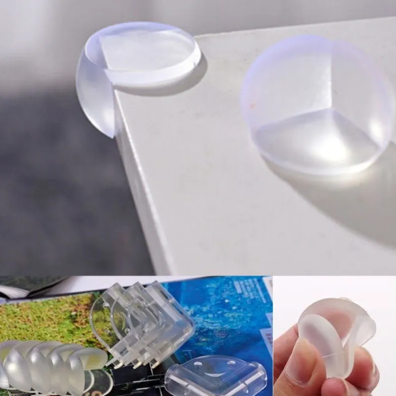 Protector de silicona transparente para seguridad de bebés y niños, cubierta protectora de borde de esquina de la Mesa, protectores de bordes y esquinas para niños