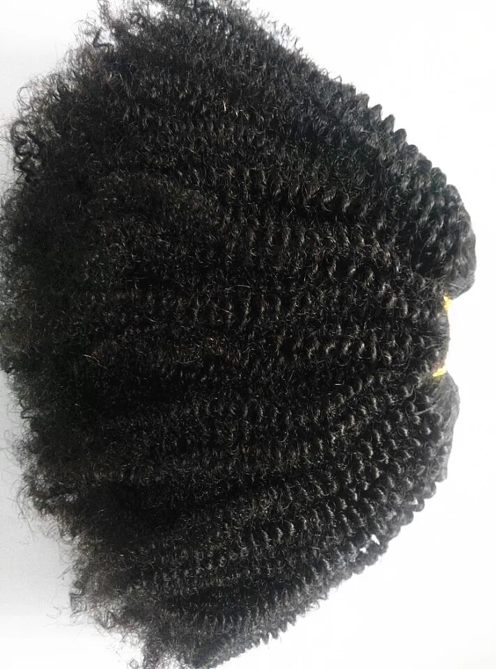 Trama Do Cabelo Humano Virgem Humano Afro Grosseiro Unprocessado Natural Cor Preta Do Bebê Macio Extensões de Cabelo Para As Mulheres de Beleza