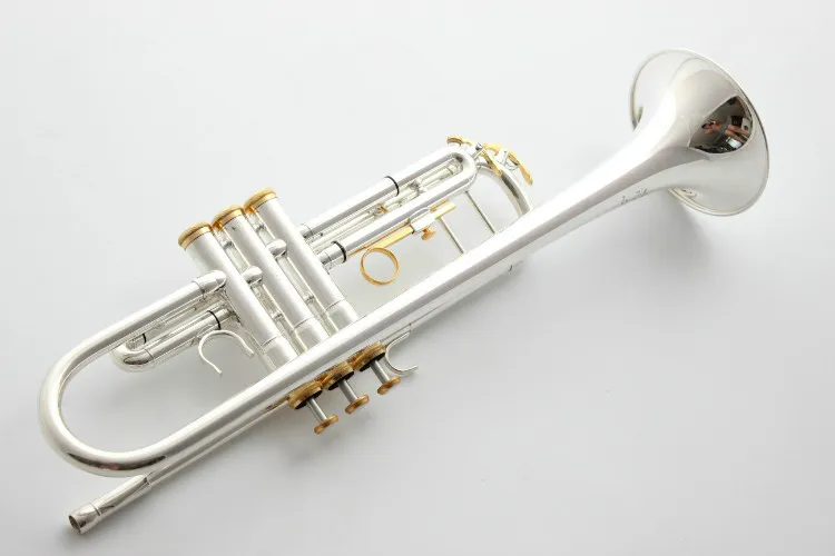 高級シルバートランペット | Bフラット真鍮ニッケル管 | 演奏グレード