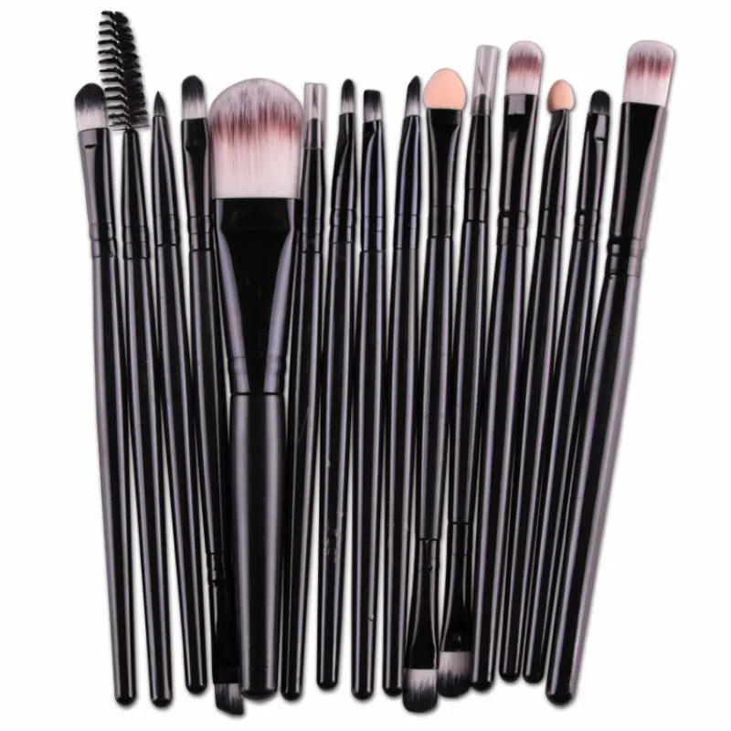 MAANGE Pro Set di pennelli trucco Ombretto Fondotinta in polvere Eyeliner Ciglia Labbra Trucco Pennello Cosmetico Kit di strumenti di bellezza Caldo