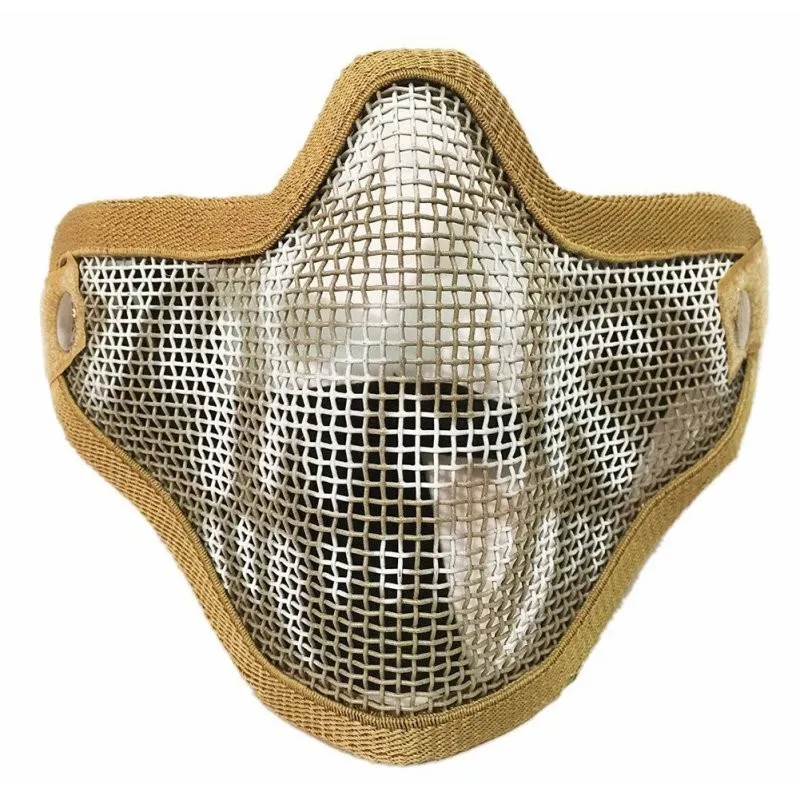 Taktik Hayalet Mesh Airsoft Maske Paintball Yarı Yüz Koruma Grev Style5893931