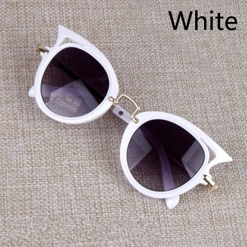 Cat Eye Enfants Lunettes De Soleil Garçon Fille Mode Protection UV Lunettes De Soleil Simple Mignon Lunettes De Vue Cadre Enfant Lunettes Summer Beach Accessoires