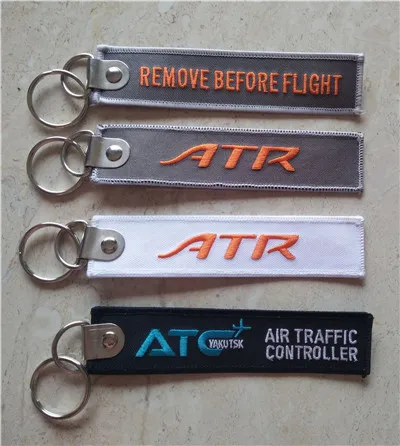 Retirer avant le vol ATR Aviation porte-clés brodé porte-clés 139x31mm 100 pièces 