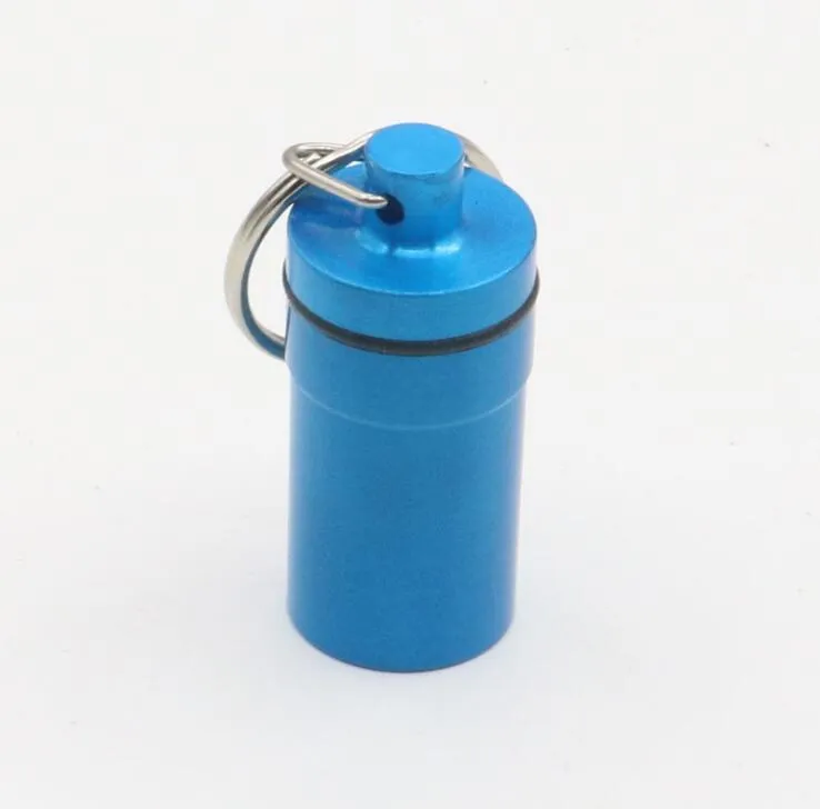 Алюминиевая водонепроницаемая коробка в форме таблеток, держатель для бутылок, контейнер, llaveros chaveiros, брелок для ключей, чехол для хранения, тайник, 4 цвета, большой размер