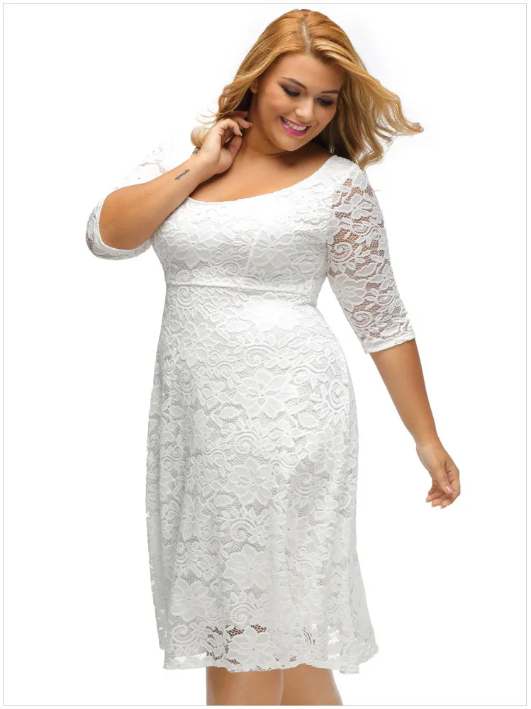 Vestidos circulares cortos para gorditas cheap