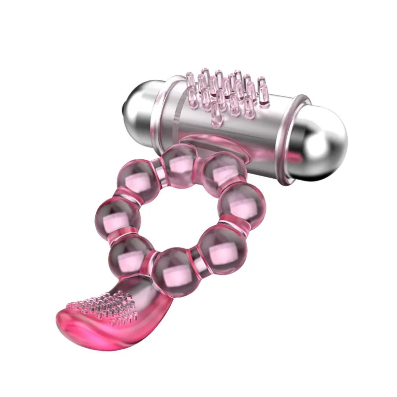 Baile 10 Speed Vibrerende Ring Clitoris Stimulatie Genoegen Tong Bullet Vibrator Adult Sex Producten Speeltjes Voor Paar9702448