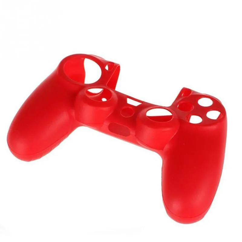 Färgglada silikongummi Mjuk gamepadhandtag Väska Skyddsskydd för PlayStation 4 PS4 Controller Högkvalitativt snabbfartyg