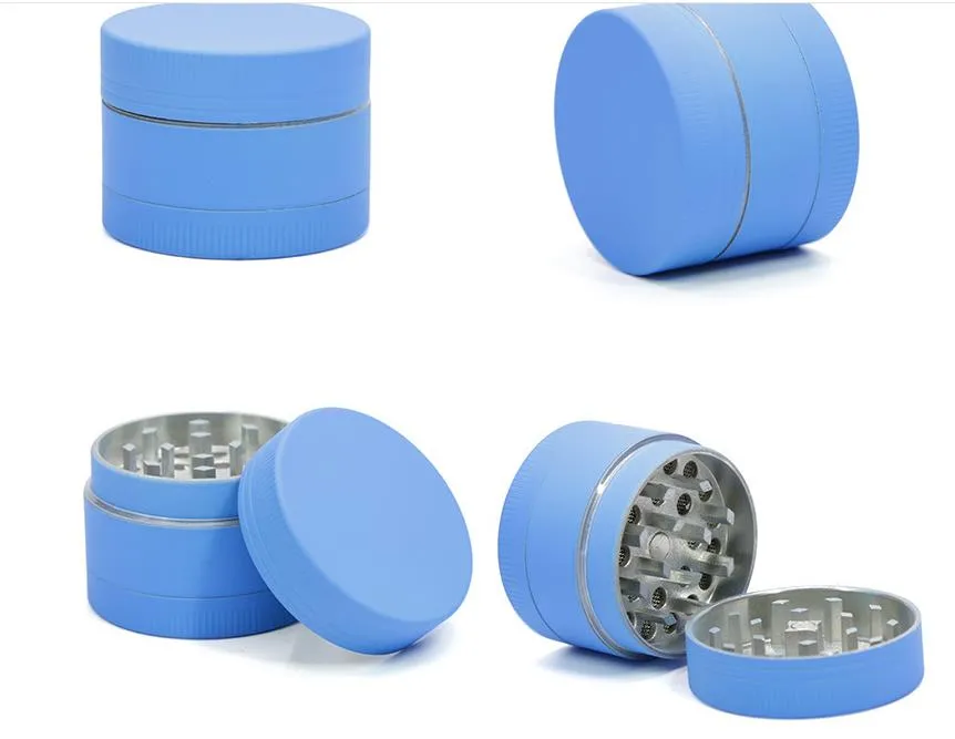 Diameter of 40MM Three-color Zinc Alloy Coated Silicone Grinder