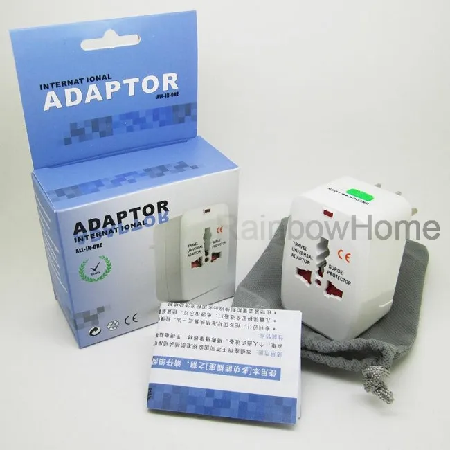 Wszystko w jednym uniwersalnym Międzynarodowym Travel Plug Adapter Adapter AC Ścienny Transformator Z AU US UK Wielofunkcyjne Gniazdo wielofunkcyjne Przenośne