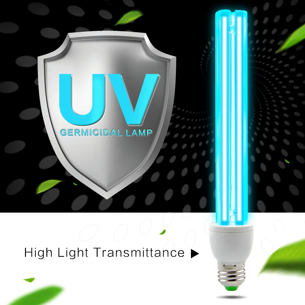 Lampada battericida al quarzo UV Disinfezione Sterilizzatore all'ozono Luce Home Uccidi gli acari Sterilizzazione Lampade a tubo ultravioletto