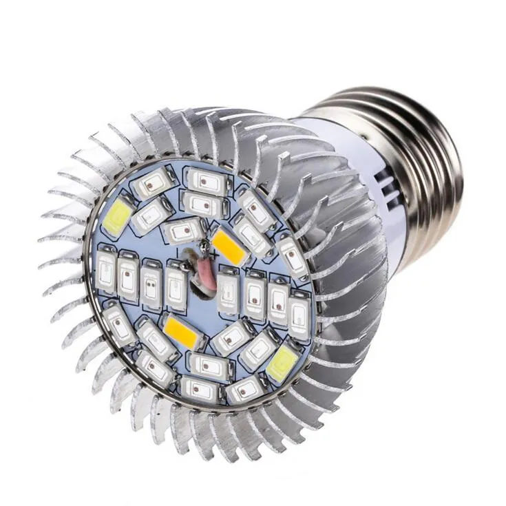 Neue 28W E27 GU10 E14 Led Wachsen Lampe Licht 28 LEDs SMD 5730 LED Wachsen Licht Hydrokultur Pflanze volle Spektrum Lampe AC 85-265V