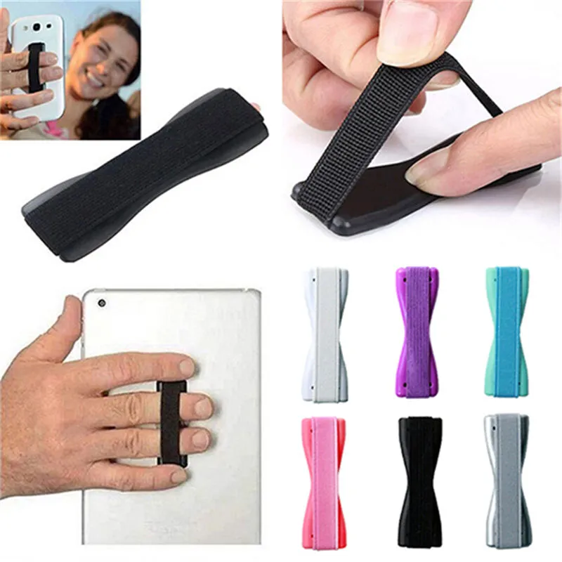 Vingergreep Elastische bandriem Universele telefoonhouder voor mobiele telefoons Tabletten Anti-slip voor Apple iPhone Samsung