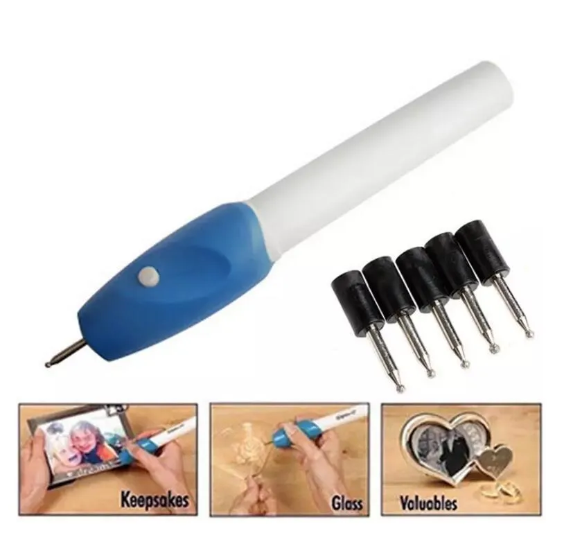 Mini penna incisione di alta qualità penna intaglio elettrico macchina incisore strumento incisore penna incisore gioielli in acciaio Kit5970233