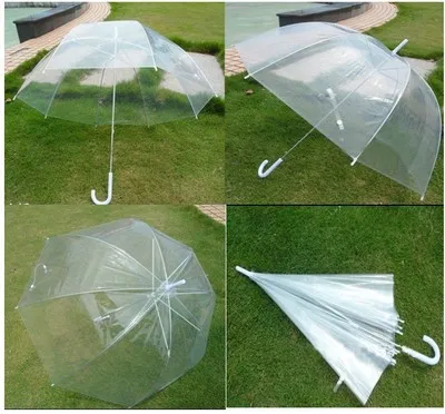 Free shipping 100 pcs 34" Big Clear Cute Bubble Deep Dome Umbrella Gossip Girl Wind Resistance with high quality lin2429