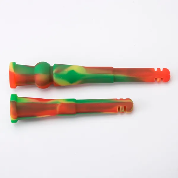 Tubos de silício para baixo com 101mm de comprimento de Downstem de Silicone Para Bongo de vidro Tubo de Água de Vidro para Dropdown de fumar 430