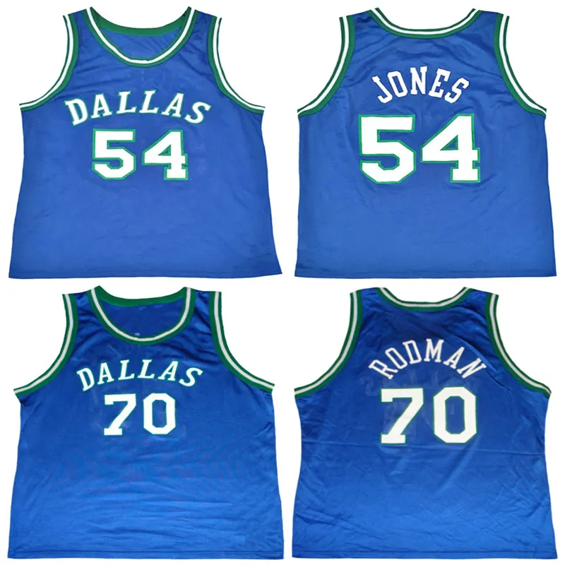 Dallas Mavericks #70 Dennis Rodman Blue Throwback Jersey