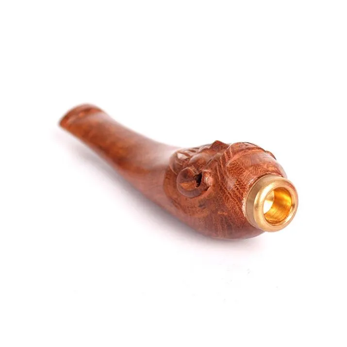 Ma Li wood cigarette holder carving longevity bar pull filter cigarette holder accessories