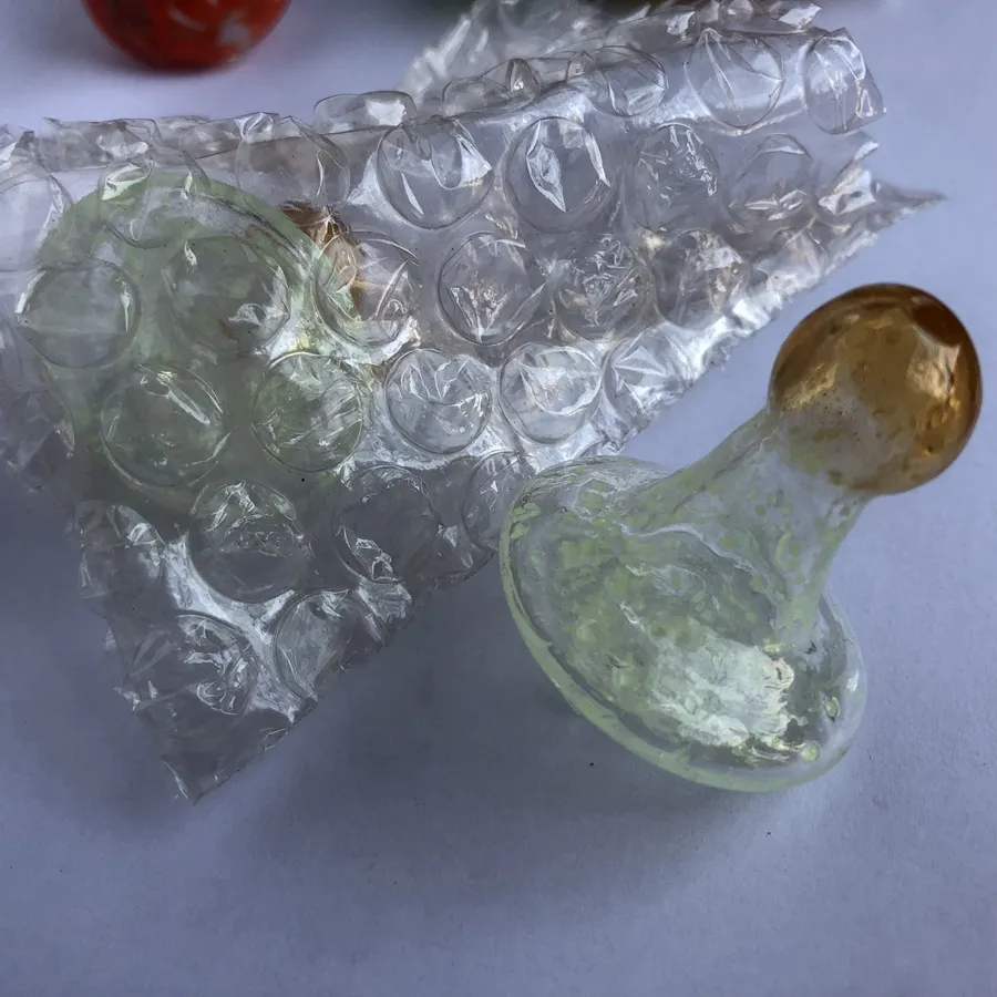 Ny glas kolhydrater Magic Witch Hat Lysande bubbla kolhydratlock för termiska p banger naglar od 35 mm kolhydrater