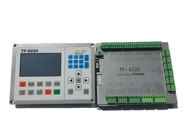 TF-6225 Automatisk Focus CO2-lasermetall och icke-metallblandad Cut Controller, Laser Cut Head, Motorförare, Spegel och Lins