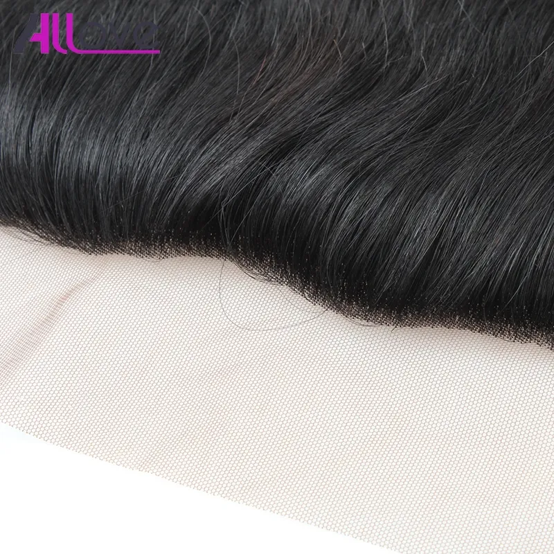 Allove 10A Brazilian Lace Frontal Straight Virgin Hair Ear to Ear Closure Malaysian Hair Frontal Peruvian Human Frontal Indian Vir4659499