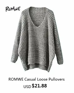 Romwe pullover clearance