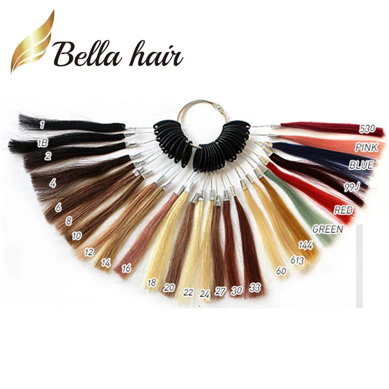 VENDITA 11A Estensioni dei capelli colorati Rosa Blu Verde Viola Grigio Rosso 99J Colori Tessuti capelli umani Fasci Julienchina BellaHair Factory Outlet 3 PZ Testa completa