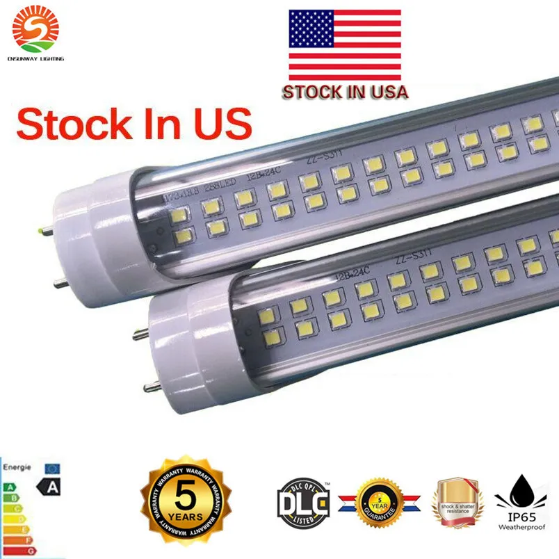 LED BI-Pin 4ft T8 Rurki T8 Light 18W 22W 25 W 28W LED Rurki Pojedyncze podwójne boki SMD2835 Najlepsze wymiany regularne AC 110-240V