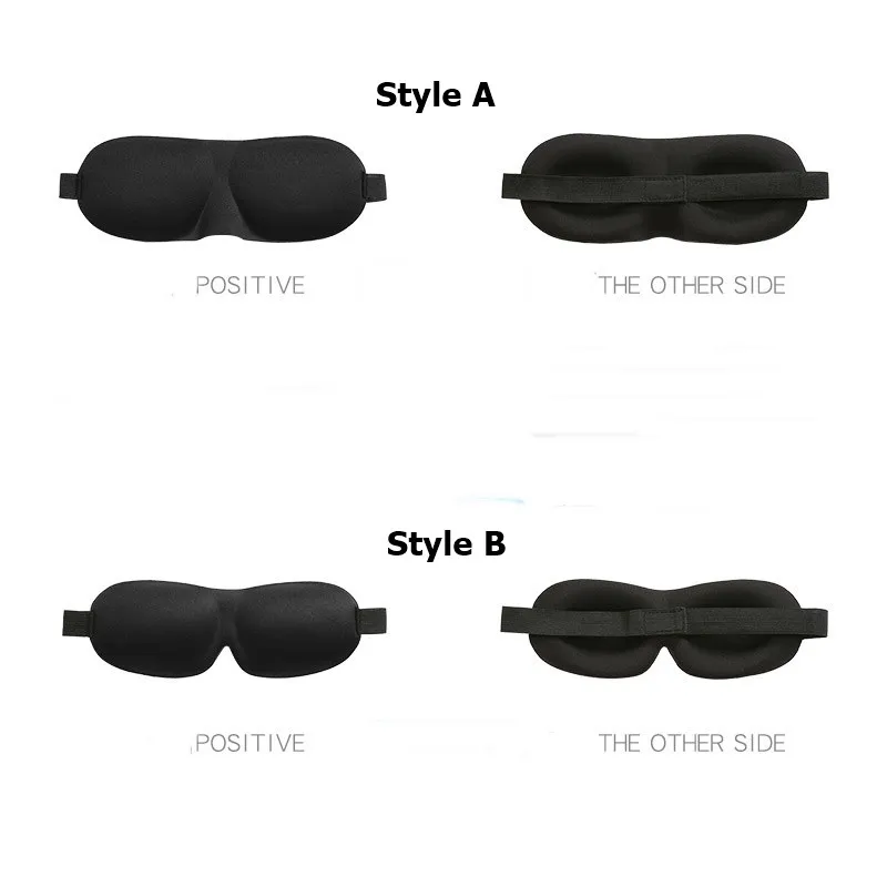 2 Styles 3D Sommeil Masque Naturel Masque Pour Les Yeux Sleeping Eyeshade Cover Shade Eye Patch Femmes Hommes Doux Portable Bandeau Voyage Eyepatch