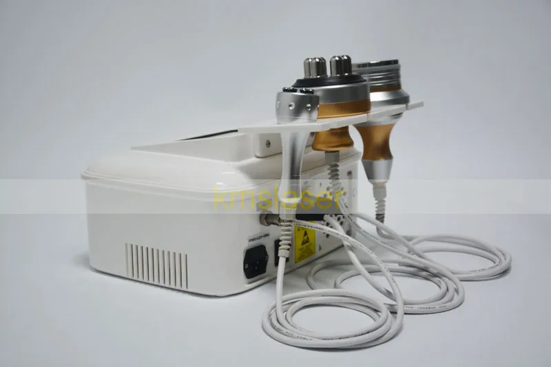 3 in 1 portable 40Khz cavitation 5MHZ sixpolar body RF face RF handle for facial skin lift body slimming home salon machine