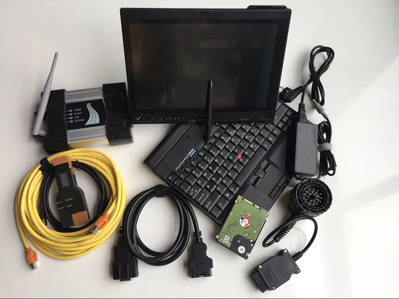 Automatyczne narzędzie diagnostyczne kod OBD2 Skaner Wi-Fi ICOM Dalej dla BMW v09.2023 Tryb ekspertów miękkich Ware 1 TB Używany komputer laptopa x201t 4G i5