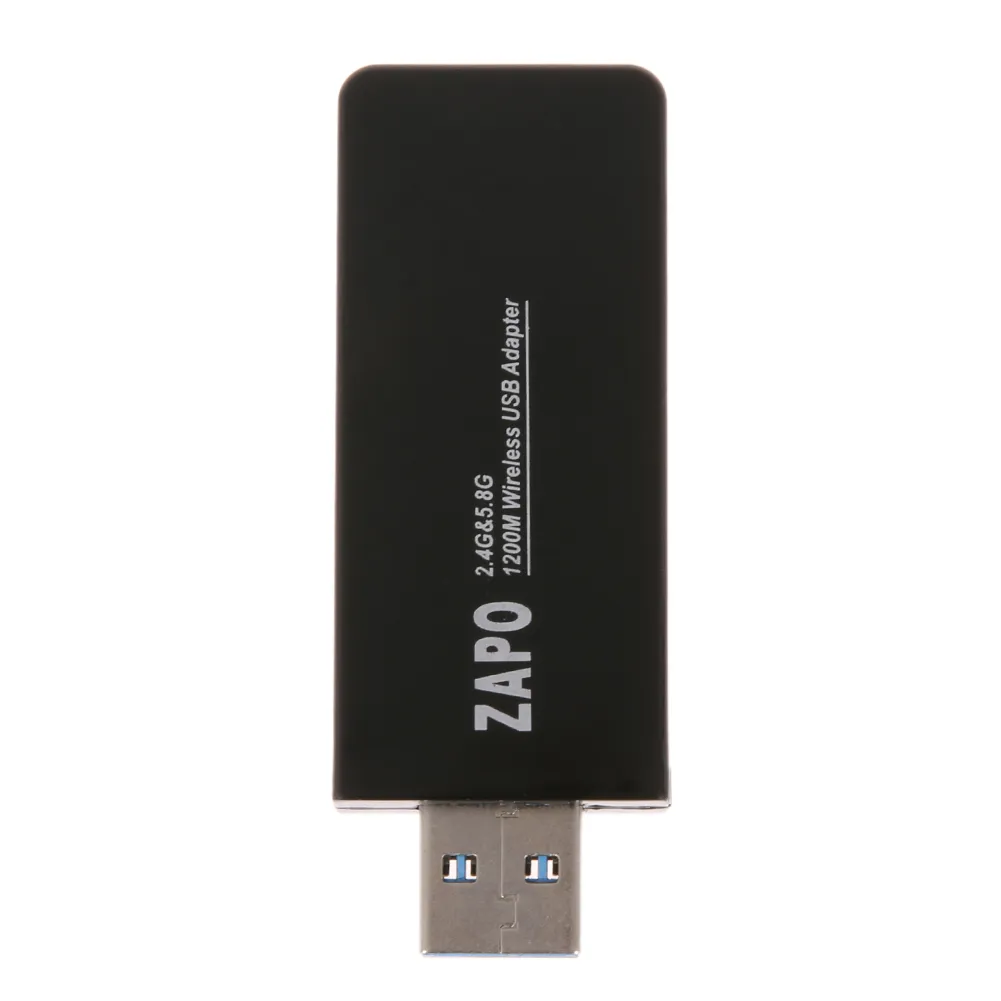 W50B / RTL8812AU 1200m Dual Band USB 3.0 Bluetooth 4.0 Carte de réseau sans fil mini adaptateur récepteur WiFi pour Win7 / XP / VISTA / CE