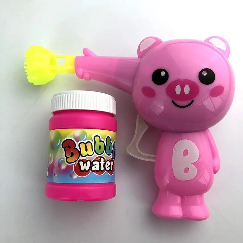 Jouets d'extérieur pour enfants, pistolet à bulles d'animaux, modèle de dessin animé, jouets en plastique, cadeau pour bébé, pistolet à eau coloré 9300046