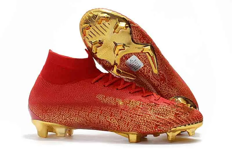 Compra Botas De Fútbol Originales Botines De Fútbol Tobillo Alto Mercurial  SuperflyX VI E Zapatos De Fútbol Impermeables Al Aire Libre Rojo Oro Tamaño  39 45 Barato | Entrega Rápida Y Calidad | Es.Dhgate
