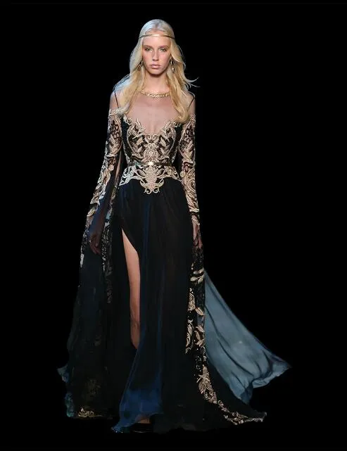 Front Split With Sashes Dresses Elie Saab Art Deco... From 134,84  | DHgate