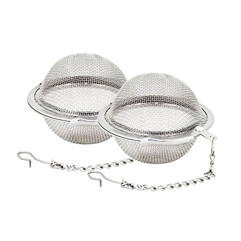 Boules de thé en maille d'acier inoxydable 5cm, infuseur à thé, passoires, filtres, diffuseur à intervalle pour le thé, cuisine, outils de Bar à manger, WX9-378